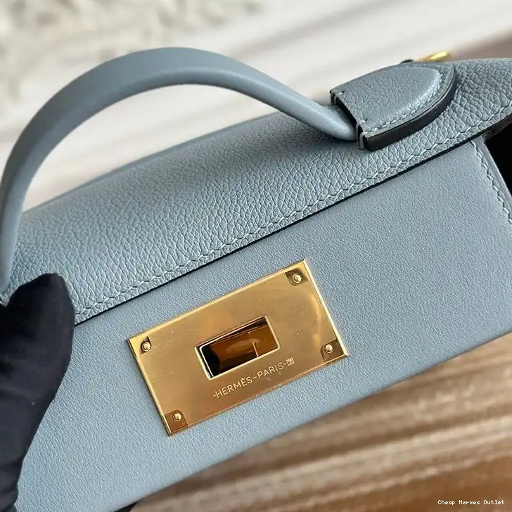 Cheap In Evercolor Hardware Leather Mini Swift 24 24 Sky Hermes Gold Bag Blue 0504
